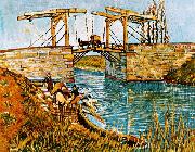 Vincent Van Gogh Drawbridge at Arles Germany oil painting artist